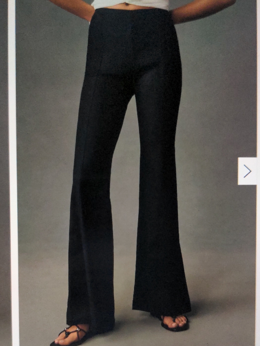 ANTHROPOLOGIE Linen Blend Flare Pants